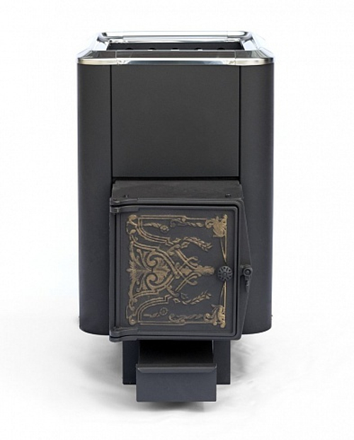 Печь для бани чугунная Сибирь-24 чугунная дверка универсальная (сетка)