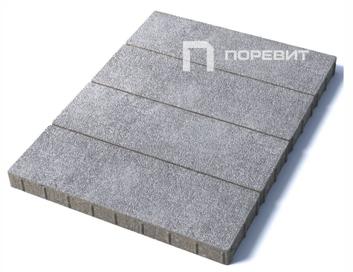 Тротуарная плитка Поревит Гранит "ПРЯМОУГОЛЬНИК" 15.П.8