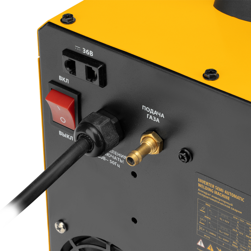 Аппарат инвертор. полуавтомат. cварки IMIG-160 Synergy, 160 А, ПВ 60%, катушка 5 кг Denzel