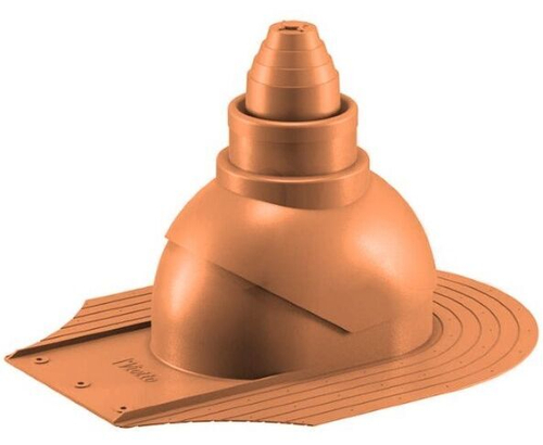 Антенный выход для мягкой кровли при монтаже 335\250\292 кирпичный RAL 8004