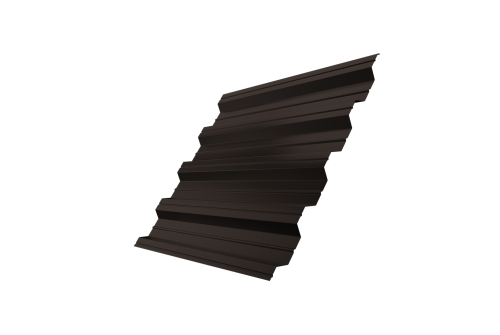 Профнастил HC44R 0,5 Satin RR 32 темно-коричневый