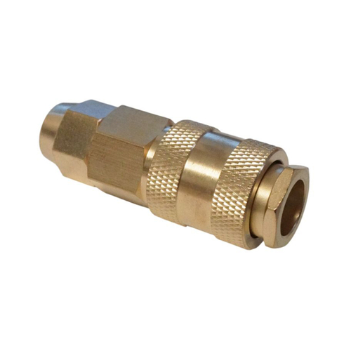 WDK-30SPB Быстроразъемное соединение пневматическое с обжимной гайкой под шланг 8х12 мм, латунь