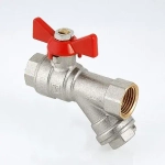 Кран шаровый с фильтром ½"в x ½"в Valtec Combi VT.293.N.04