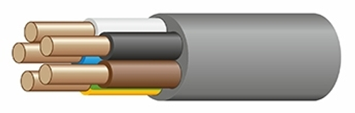 Кабель силовой NYM-J 5х1,5-0,66 (бухта 100 м) РЭК-PRYSMIAN