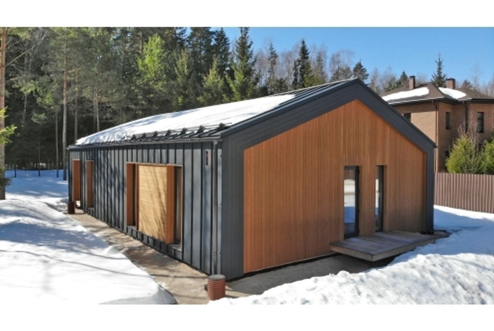 Кликфальц Pro Grand Line 0,5 Satin Matt с пленкой на замках RAL 7024 мокрый асфальт