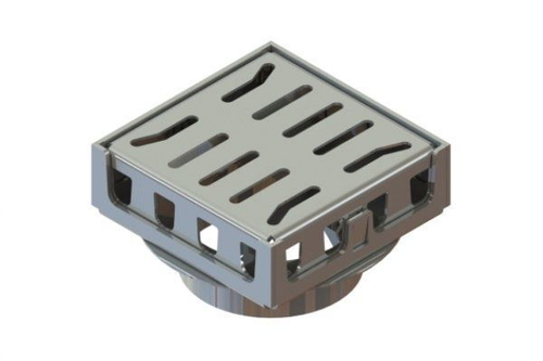 Трап водоотводной 150х150 из нержавеющей стали