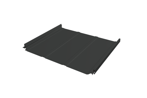 Кликфальц Pro Line Grand Line 0,5 Satin Matt TX с пленкой на замках RAL 7016 антрацитово-серый