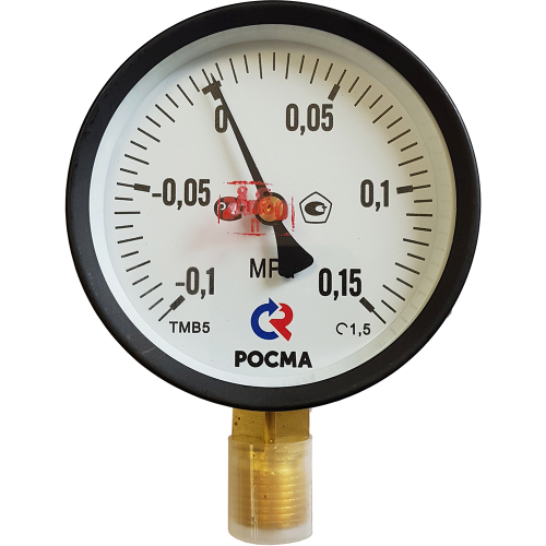 Мановакуумметр радиальный Росма ТМВ-51GР.GG IP54 (-G.1-G.3МПа) М2Gх1.5 1.5 общетехнический специального исполнения, 1GGмм, тип - ТМВ-51GР, радиальное присоединение, шкала (-G.1-G.3МПа), резьба М2Gх1.5, класс точности 1.5