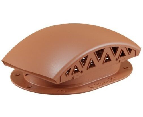 Вентилятор подкровельного пространства для готовой мягкой и фальцевой кровли, черепаха 352/250/115 кирпичный RAL 8004