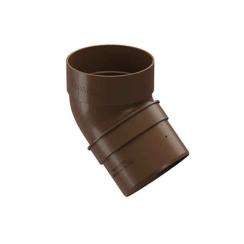 Колено водосточное 45˚ Standard, светло-коричневый