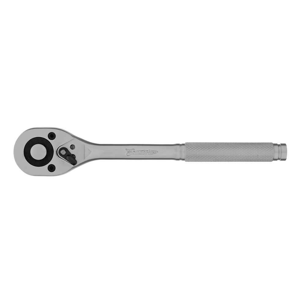 Ключ-трещотка 1/2", CrV, 45 зубьев, с быстрым сбросом, цельнометаллический, хром Matrix