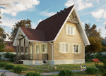 Сайдинг LUX под камень, Bergart, пекан
