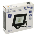 Светодиодный прожектор Feron LL-919 IP65 20W 4000K 29493
