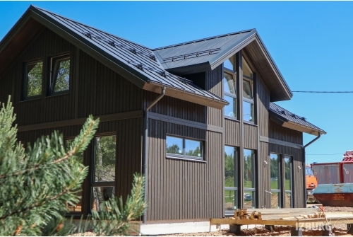 Кликфальц Grand Line 0,45 PE с пленкой на замках RAL 7016 антрацитово-серый