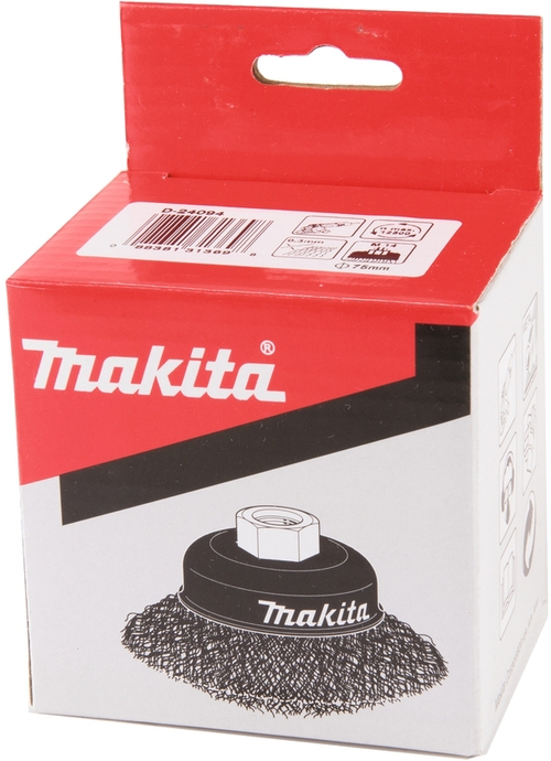 Чашечная щётка 75 мм из стальной проволоки 0,3 мм, M14 для УШМ Makita D-24094
