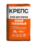 Клей КРЕПС Усиленный C2T для мозаики белый 25 кг, шт