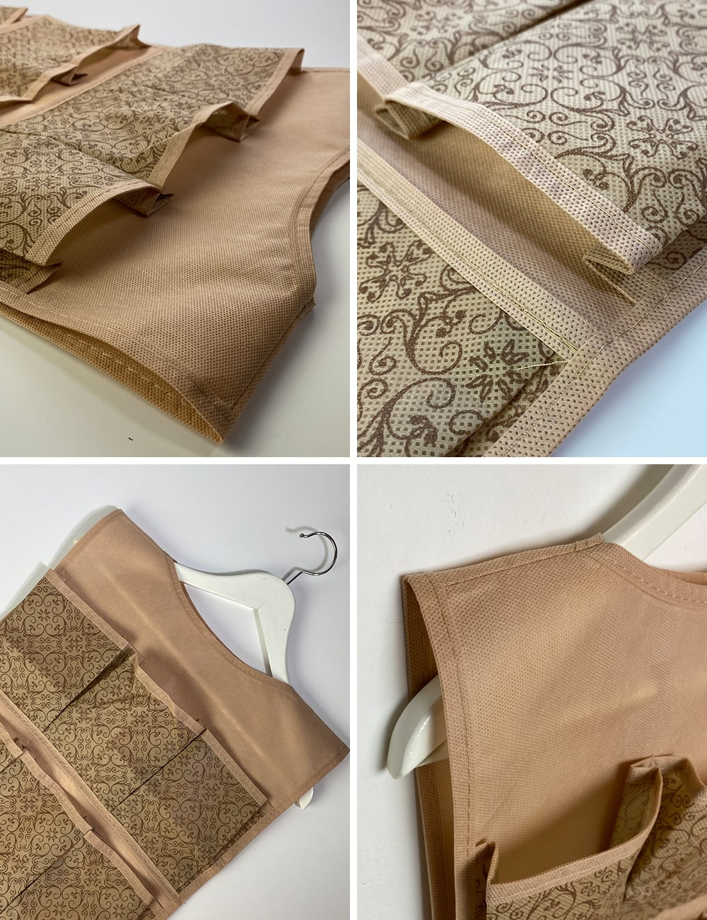 ОРГАНАЙЗЕР подвесной 12 карманов ГЕЛЕОС "Миндаль"/бежевый/ 82х40 см