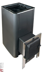 Печь для бани Термофор Олимп Carbon 26 с чуг.дверцей без стекла антрацит#