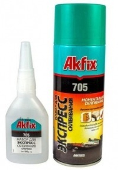 AKFIX 705 НАБОР ДЛЯ ЭКСПРЕСС СКЛЕИВАНИЯ (супер клей)