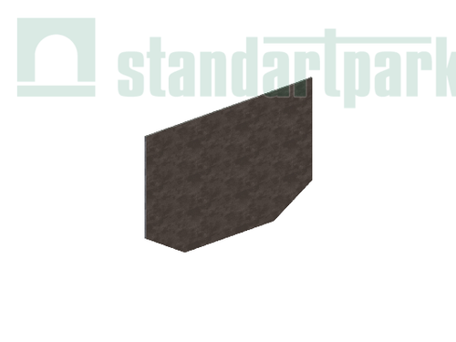 Заглушка торцевая стальная для лотка водоотводного бетонного 6171-5Б