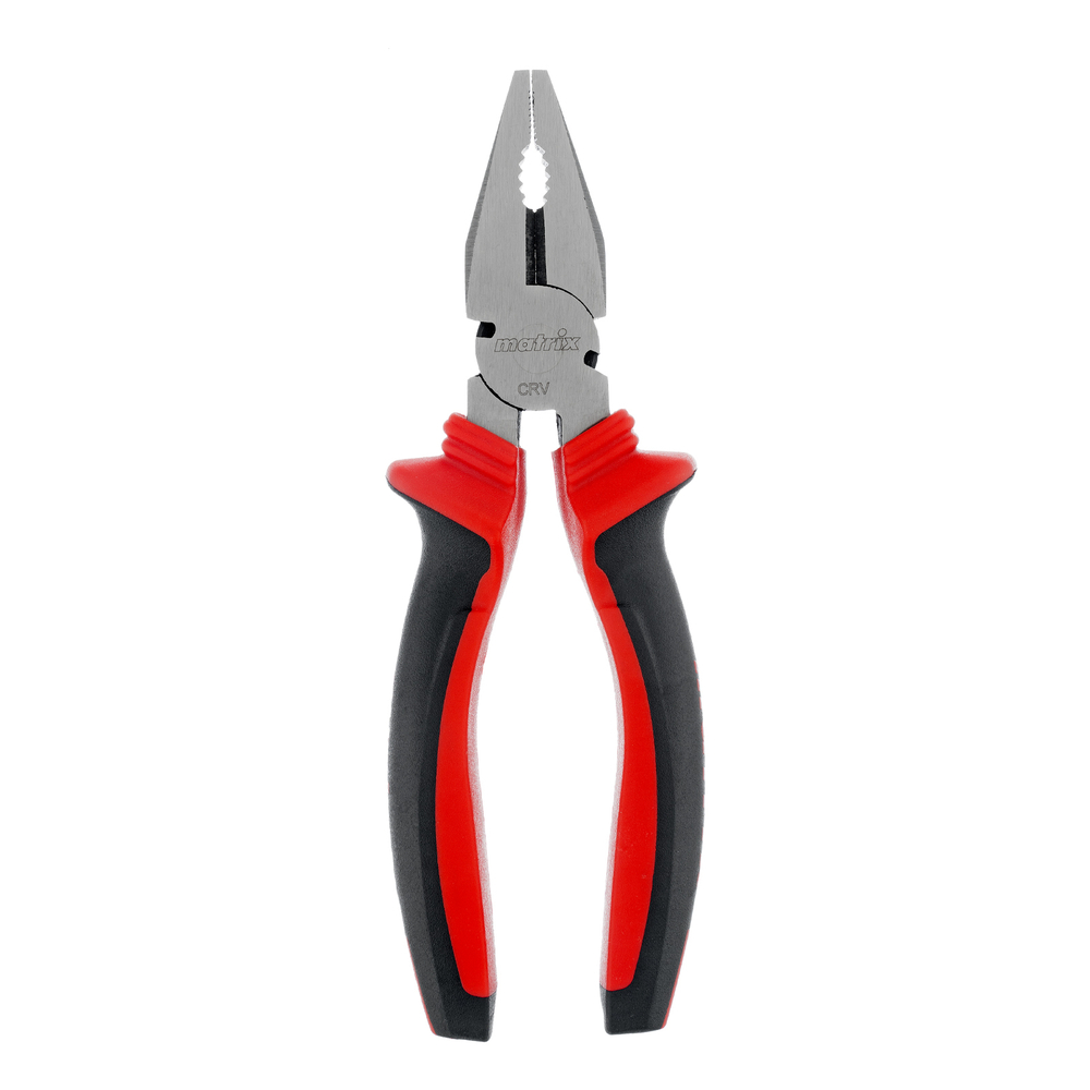 Плоскогубцы комбинированные, 180 мм, хром-ванадий, двухкомпонентные рукоятки Matrix