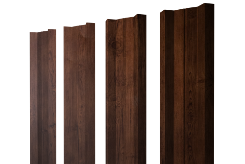 Штакетник М-образный В с прямым резом 0,45 Print-Double Premium Cherry Wood Fresh