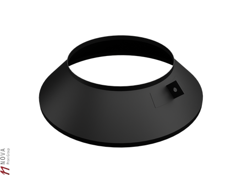 Юбка Феррум (430/0,5 мм) нержавеющая, для крышной разделки, ф200 черный