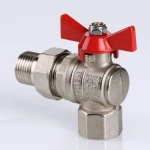 Кран шаровый с американкой угловой ½"в x ½"н Valtec Base VT.228.N.04