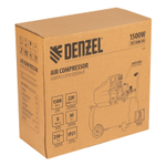 Компрессор воздушный, прямой привод DC1500/50, 1.5 кВт, 50 литров, 220 л/мин Denzel