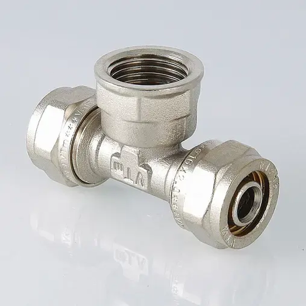Тройник компрессионный переходной 26мм x 1"в x 26мм Valtec VTm.332.N.260626