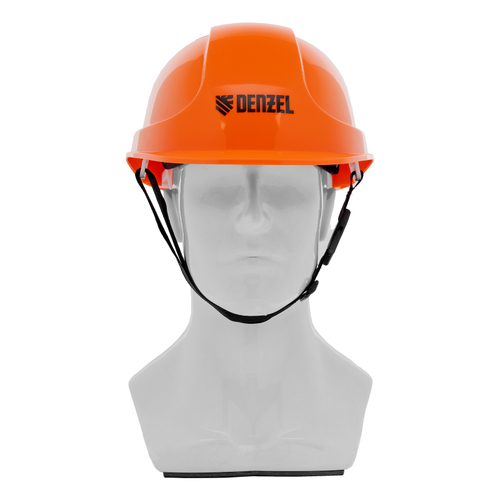 Каска защитная ударопрочная, ABS/PC, плавная регулировка, модель «Форвард» (К-05),оранж. Denzel