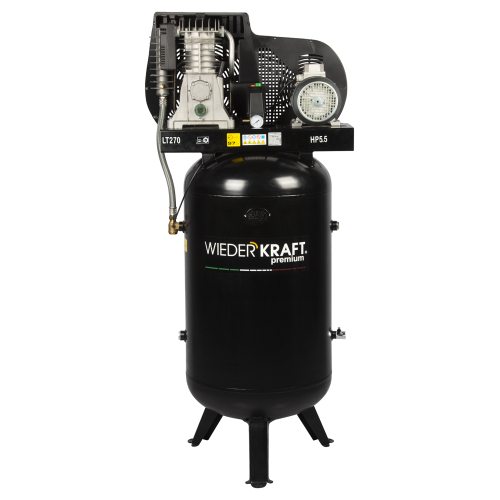 WDK-92760  Масл порш компр с ременным приводом и вертик располож ресив:606 л/мин, 270л., 11бар;380