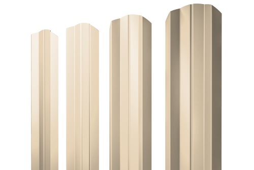 Штакетник М-образный А фигурный 0,45 Drap TX RAL 1015 светлая слоновая кость