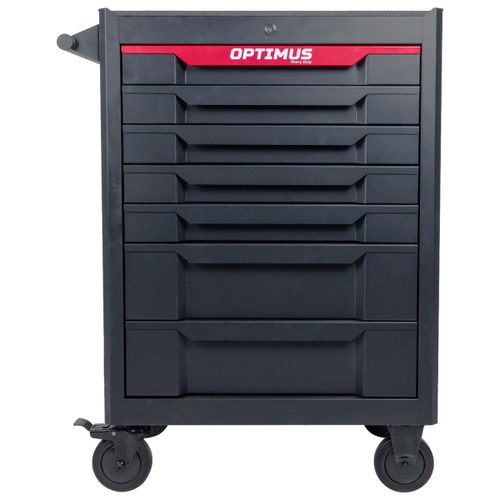 OPT-717E Тележка инструментальная 7 полок с набором инструментов, столешница с EVA покрытием