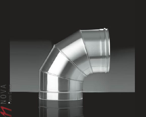 Колено Craft угол 87°, нержавеющее (316/0,5мм), ф120