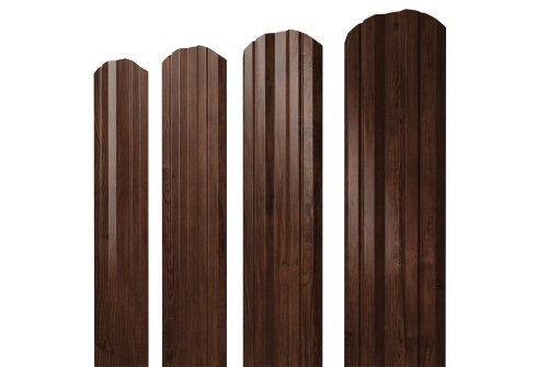 Штакетник Twin фигурный 0,45 Print Elite Cherry Wood TwinColor