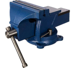 Слесарные тиски GRIFF 200 мм, поворотные, стальные, с наковальней 17кг g164012