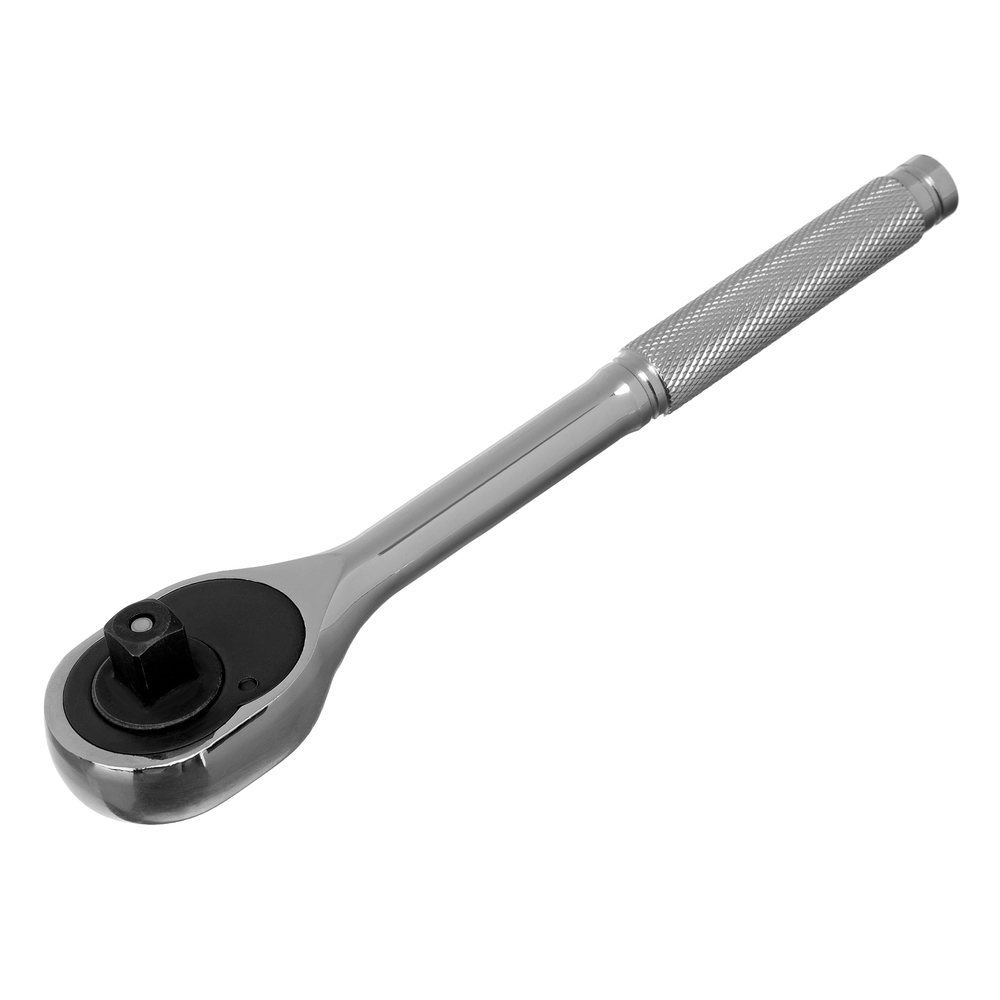 Ключ-трещотка 1/2", CrV, 45 зубьев, с быстрым сбросом, цельнометаллический, хром Matrix