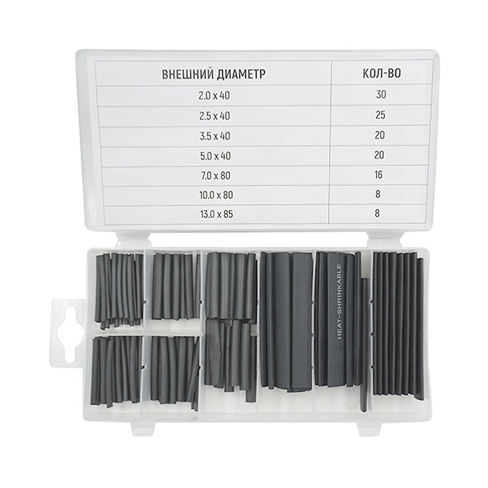 WDK-214051 Набор термоусадочных трубок, 127 шт