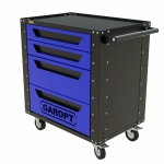 Gt4.blue Тележка инструментальная Garopt 4 ящика СИНЯЯ, Серия "Low-cost"