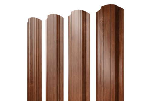 Штакетник Прямоугольный фигурный 0,45 Print Elite Rowan TwinColor