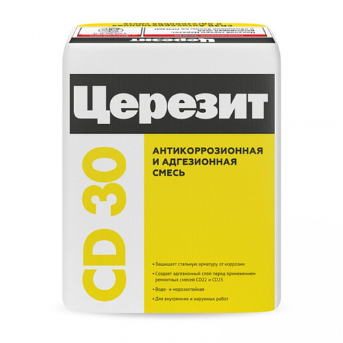 Ремонтная смесь для бетона Церезит CD 30 антикоррозионная адгезионная 15 кг, шт