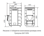 Печь для бани ТМФ Тунгуска 2017 Carbon дверца антрацит терракот