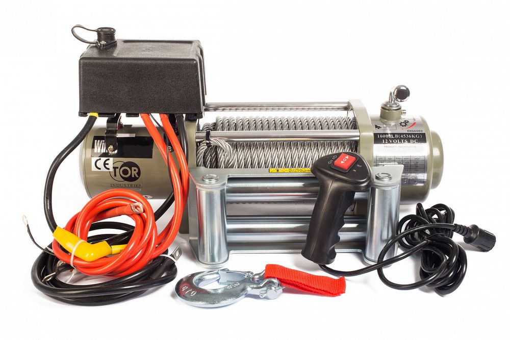 Лебедка автомобильная TOR ЛА S12000 г/п 5443 кг 28 м 12V BASE