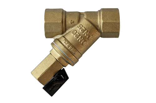 Ридан FVR-DR 065B8344R — Фильтр сетчатый со сливным краном DN32, PN25, Т от -20 °С...130 °С; материал корпуса латунь CW602N