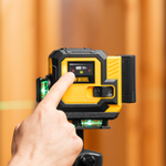 Лазерный уровень мультипризменный DLV-360-3T, 30 м, зеленый луч, Li-Ion 2,4 Aч, штатив // Denzel