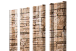 Штакетник М-образный А с прямым резом 0,45 Print Elite Sand Stone TwinColor