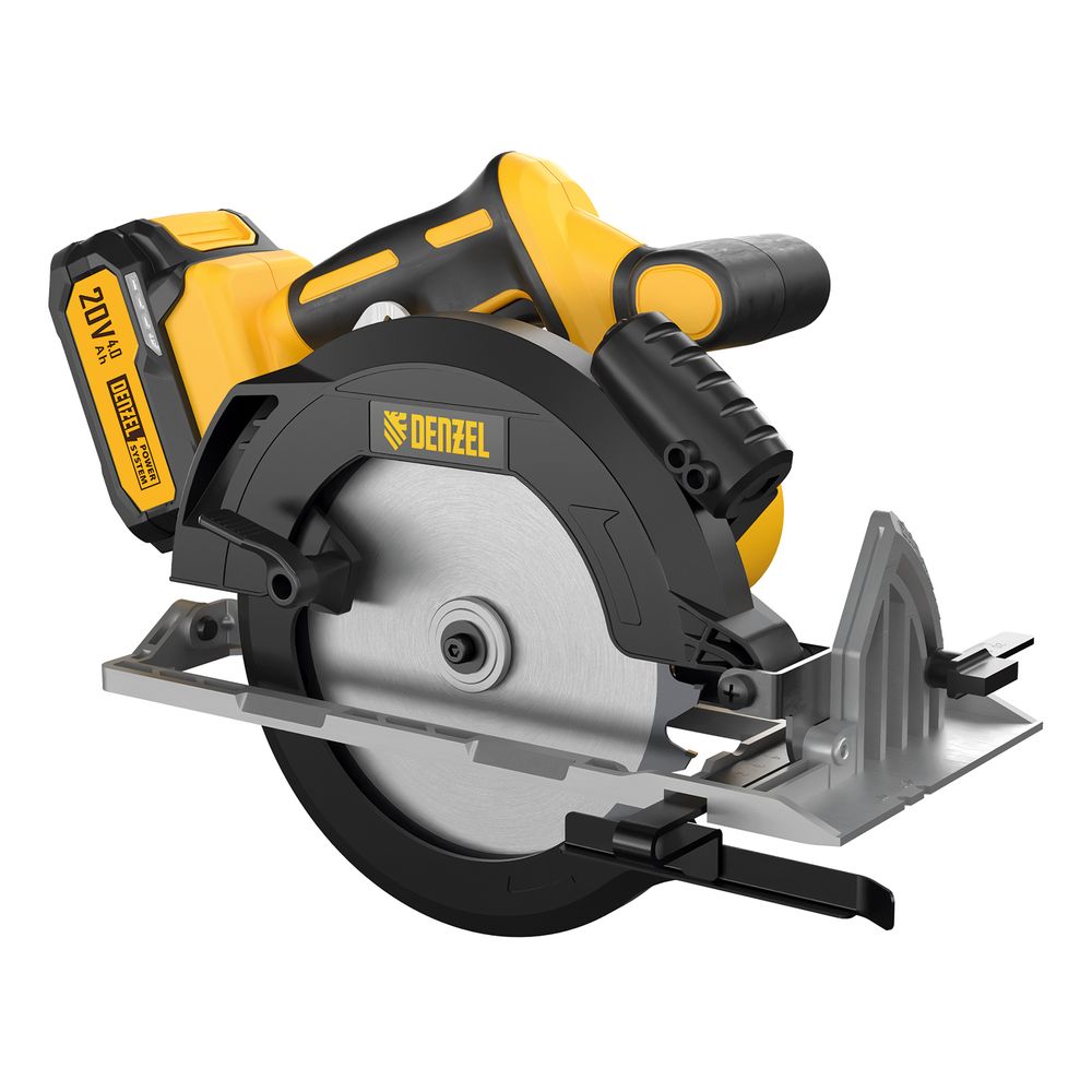 Пила циркулярная аккумуляторная бесщет. CCSH-BL-20-185, 185 мм, Li-Ion, 20 В// Denzel