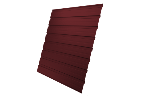 Профнастил C10B 0,5 Satin Matt RAL 3005 красное вино
