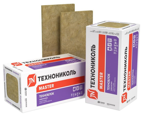 Минеральная вата Технониколь ТехноБлок СТАНДАРТ 45 кг/м3 1200х600х100 мм, 6 шт/упак